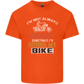 I'm Not Always Grumpy Biker Motorcycle Kids T-Shirt Childrens Orange