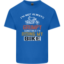 I'm Not Always Grumpy Biker Motorcycle Kids T-Shirt Childrens Royal Blue
