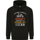 I'm Not Always Grumpy Biker Motorcycle Mens 80% Cotton Hoodie Black