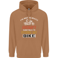 I'm Not Always Grumpy Biker Motorcycle Mens 80% Cotton Hoodie Caramel Latte