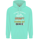 I'm Not Always Grumpy Biker Motorcycle Mens 80% Cotton Hoodie Peppermint