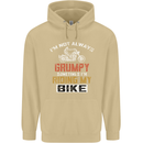 I'm Not Always Grumpy Biker Motorcycle Mens 80% Cotton Hoodie Sand