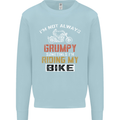 I'm Not Always Grumpy Biker Motorcycle Mens Sweatshirt Jumper Light Blue