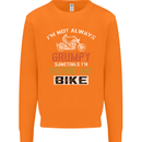 I'm Not Always Grumpy Biker Motorcycle Mens Sweatshirt Jumper Orange