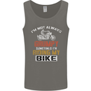 I'm Not Always Grumpy Biker Motorcycle Mens Vest Tank Top Charcoal