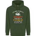 I'm Not Always Grumpy Drums Drummer Funny Childrens Kids Hoodie Forest Green