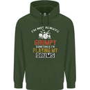 I'm Not Always Grumpy Drums Drummer Funny Childrens Kids Hoodie Forest Green