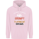 I'm Not Always Grumpy Drums Drummer Funny Childrens Kids Hoodie Light Pink