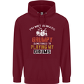 I'm Not Always Grumpy Drums Drummer Funny Childrens Kids Hoodie Maroon