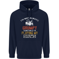 I'm Not Always Grumpy Drums Drummer Funny Childrens Kids Hoodie Navy Blue