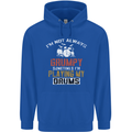 I'm Not Always Grumpy Drums Drummer Funny Childrens Kids Hoodie Royal Blue