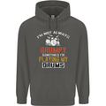 I'm Not Always Grumpy Drums Drummer Funny Childrens Kids Hoodie Storm Grey