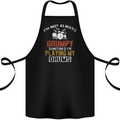 I'm Not Always Grumpy Drums Drummer Funny Cotton Apron 100% Organic Black