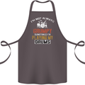 I'm Not Always Grumpy Drums Drummer Funny Cotton Apron 100% Organic Dark Grey