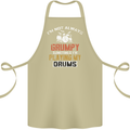 I'm Not Always Grumpy Drums Drummer Funny Cotton Apron 100% Organic Khaki