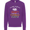 I'm Not Always Grumpy Drums Drummer Funny Kids Sweatshirt Jumper Purple