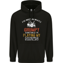 I'm Not Always Grumpy Drums Drummer Funny Mens 80% Cotton Hoodie Black