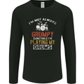 I'm Not Always Grumpy Drums Drummer Funny Mens Long Sleeve T-Shirt Black