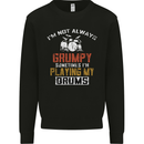 I'm Not Always Grumpy Drums Drummer Funny Mens Sweatshirt Jumper Black