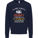 I'm Not Always Grumpy Drums Drummer Funny Mens Sweatshirt Jumper Navy Blue