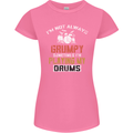 I'm Not Always Grumpy Drums Drummer Funny Womens Petite Cut T-Shirt Azalea