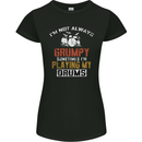 I'm Not Always Grumpy Drums Drummer Funny Womens Petite Cut T-Shirt Black