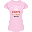 I'm Not Always Grumpy Drums Drummer Funny Womens Petite Cut T-Shirt Light Pink