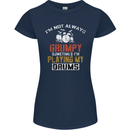 I'm Not Always Grumpy Drums Drummer Funny Womens Petite Cut T-Shirt Navy Blue