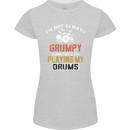 I'm Not Always Grumpy Drums Drummer Funny Womens Petite Cut T-Shirt Sports Grey