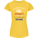 I'm Not Always Grumpy Drums Drummer Funny Womens Petite Cut T-Shirt Yellow