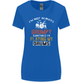 I'm Not Always Grumpy Drums Drummer Funny Womens Wider Cut T-Shirt Royal Blue