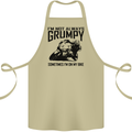 I'm Not Always Grumpy Motorbike Biker Funny Cotton Apron 100% Organic Khaki