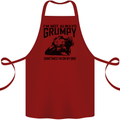 I'm Not Always Grumpy Motorbike Biker Funny Cotton Apron 100% Organic Maroon