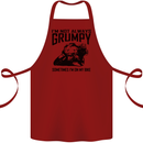 I'm Not Always Grumpy Motorbike Biker Funny Cotton Apron 100% Organic Maroon