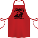 I'm Not Always Grumpy Motorbike Biker Funny Cotton Apron 100% Organic Red