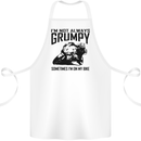 I'm Not Always Grumpy Motorbike Biker Funny Cotton Apron 100% Organic White