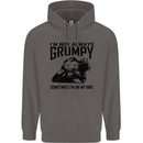 I'm Not Always Grumpy Motorbike Biker Funny Mens 80% Cotton Hoodie Charcoal