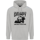 I'm Not Always Grumpy Motorbike Biker Funny Mens 80% Cotton Hoodie Sports Grey