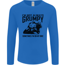 I'm Not Always Grumpy Motorbike Biker Funny Mens Long Sleeve T-Shirt Royal Blue