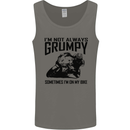 I'm Not Always Grumpy Motorbike Biker Funny Mens Vest Tank Top Charcoal