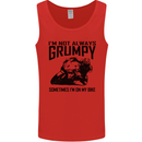 I'm Not Always Grumpy Motorbike Biker Funny Mens Vest Tank Top Red