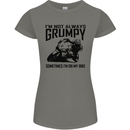 I'm Not Always Grumpy Motorbike Biker Funny Womens Petite Cut T-Shirt Charcoal