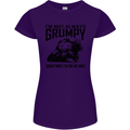 I'm Not Always Grumpy Motorbike Biker Funny Womens Petite Cut T-Shirt Purple