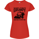 I'm Not Always Grumpy Motorbike Biker Funny Womens Petite Cut T-Shirt Red