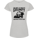 I'm Not Always Grumpy Motorbike Biker Funny Womens Petite Cut T-Shirt Sports Grey