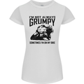 I'm Not Always Grumpy Motorbike Biker Funny Womens Petite Cut T-Shirt White