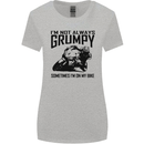 I'm Not Always Grumpy Motorbike Biker Funny Womens Wider Cut T-Shirt Sports Grey