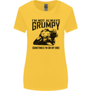 I'm Not Always Grumpy Motorbike Biker Funny Womens Wider Cut T-Shirt Yellow