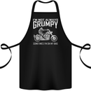I'm Not Always Grumpy Motorbike Motorcycle Cotton Apron 100% Organic Black