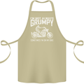 I'm Not Always Grumpy Motorbike Motorcycle Cotton Apron 100% Organic Khaki